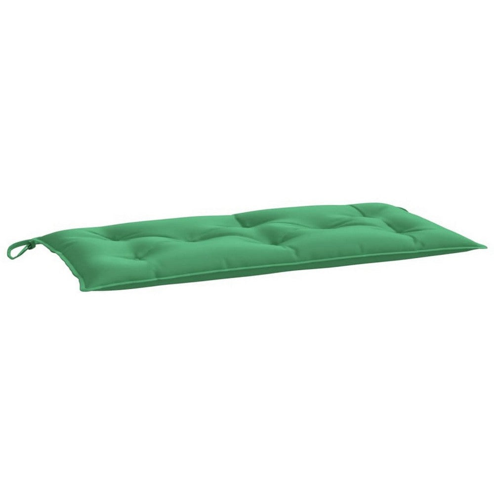 Set of 2 Outdoor Cushions for Bench 39’’ Tuft Green Oxford Fabric BM325751