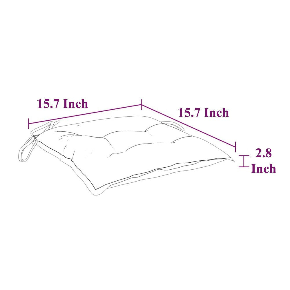 Kia Outdoor Cushion for Set of 4 | Square White Oxford Fabric BM326438