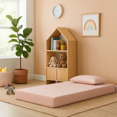 Ashley Ruve Full Mattress | Standard Pillow | Memory Foam | Light Pink 7"