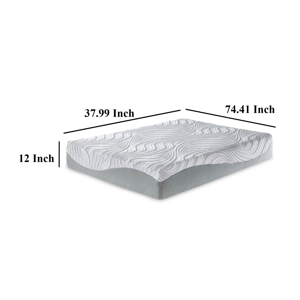 Ashley Meny Twin Mattress | Ultra Plush Memory Foam | Total Body Support 12’’