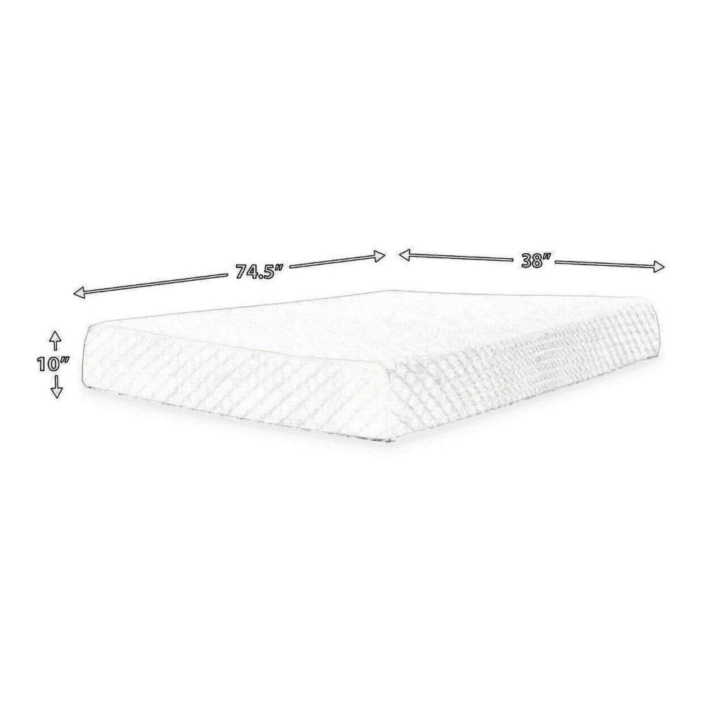 Ashley Jeny Twin Mattress | Firm Memory Foam | Stretch Cover | 10’’ Cooling