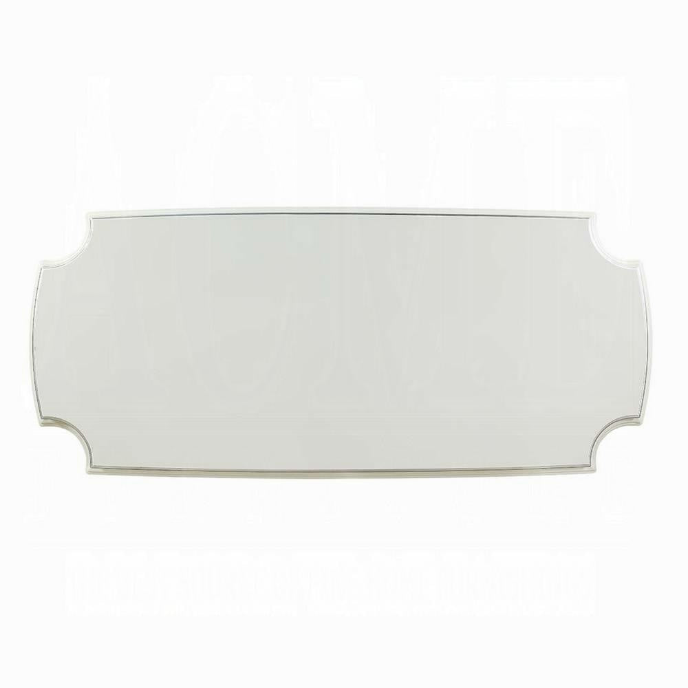 Rox Dining Table Classic Carved Pedestal White and Gold 107 Inch BM327598