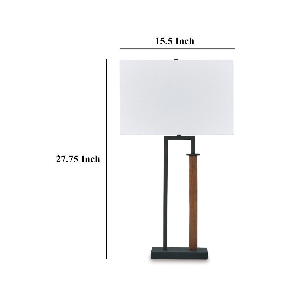 Ashley Table Lamp Set of 2 | Curved Wired Bronze Base | Beige Fabric Shade BM327802
