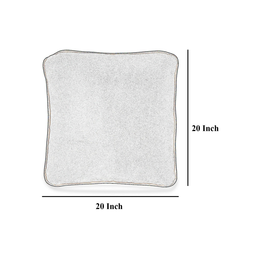 Ashley Wali Square Accent Throw Pillow | 20’’ | Feather Fill Brown Polyester BM328066