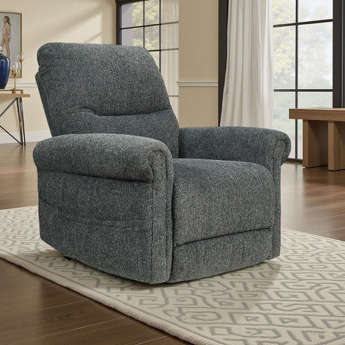 Ashley Auro Power Lift Recliner Chair | Heat | Massage | 39" | Gray Polyester