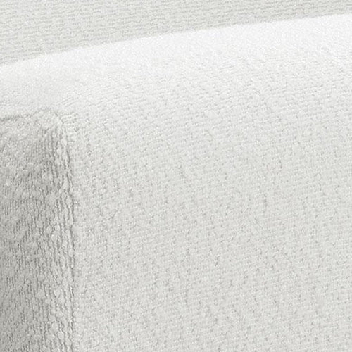 Fitz Accent Chair, Soft Ivory Boucle Cushions, Natural Brown Wood