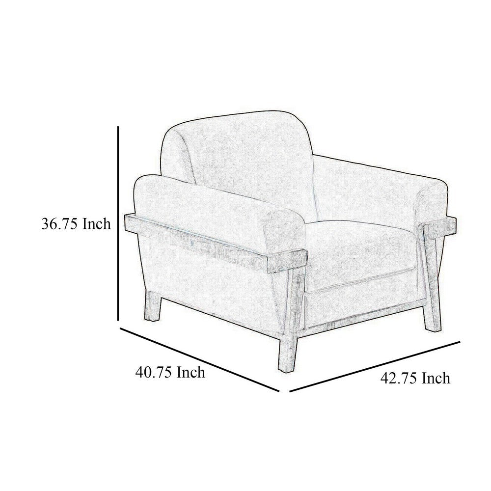 Pola Armchair 2 Throw Pillows Rich Modern Dark Brown Faux Leather