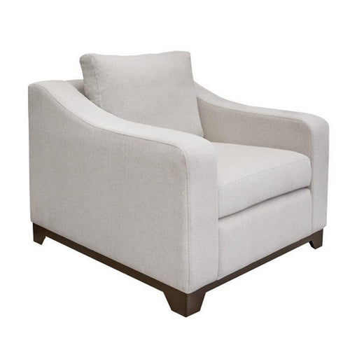 Umey Accent Sofa Armchair, Throw Pillow, Modern Ivory White Polyester