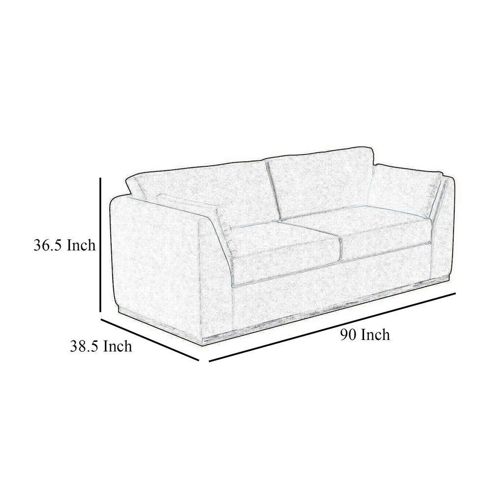 Sian Sofa 2 Accent Throws Loose Pillow Back Light Gray Polyester