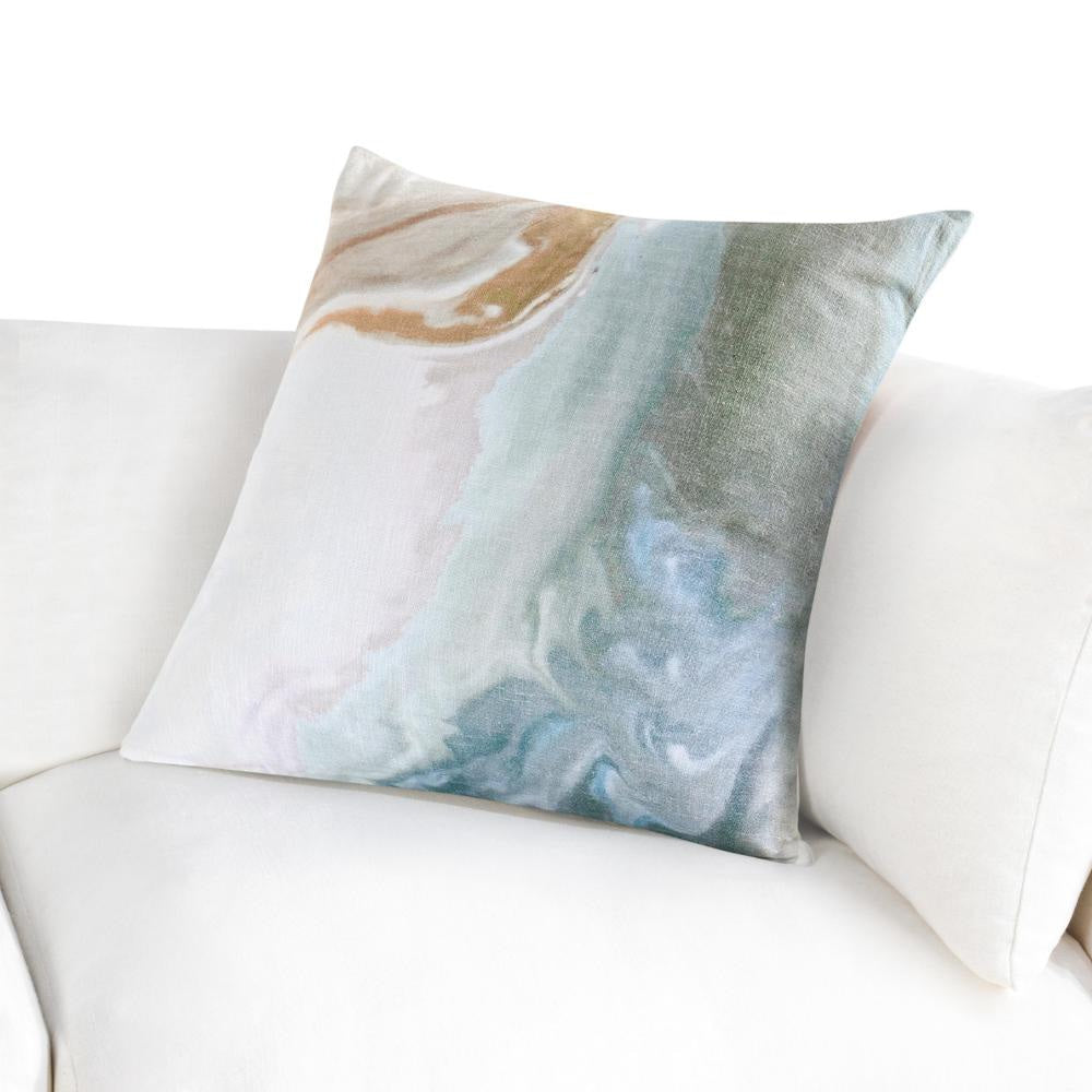 Square Throw Pillow 24 Inch Multicolor Digital Print Pattern Cotton BM331527