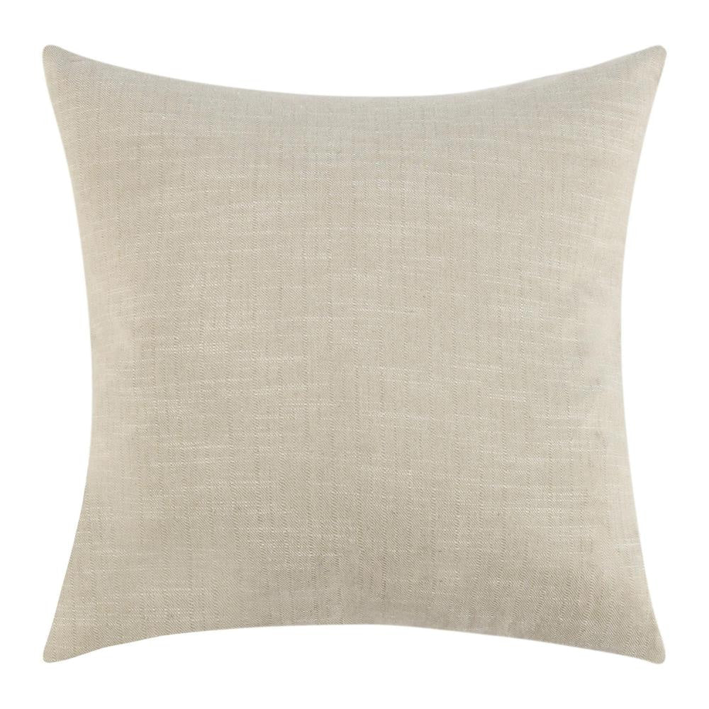 Throw Pillow Metallic Embroidery 22 Inch Gray Cotton Polyester BM331543