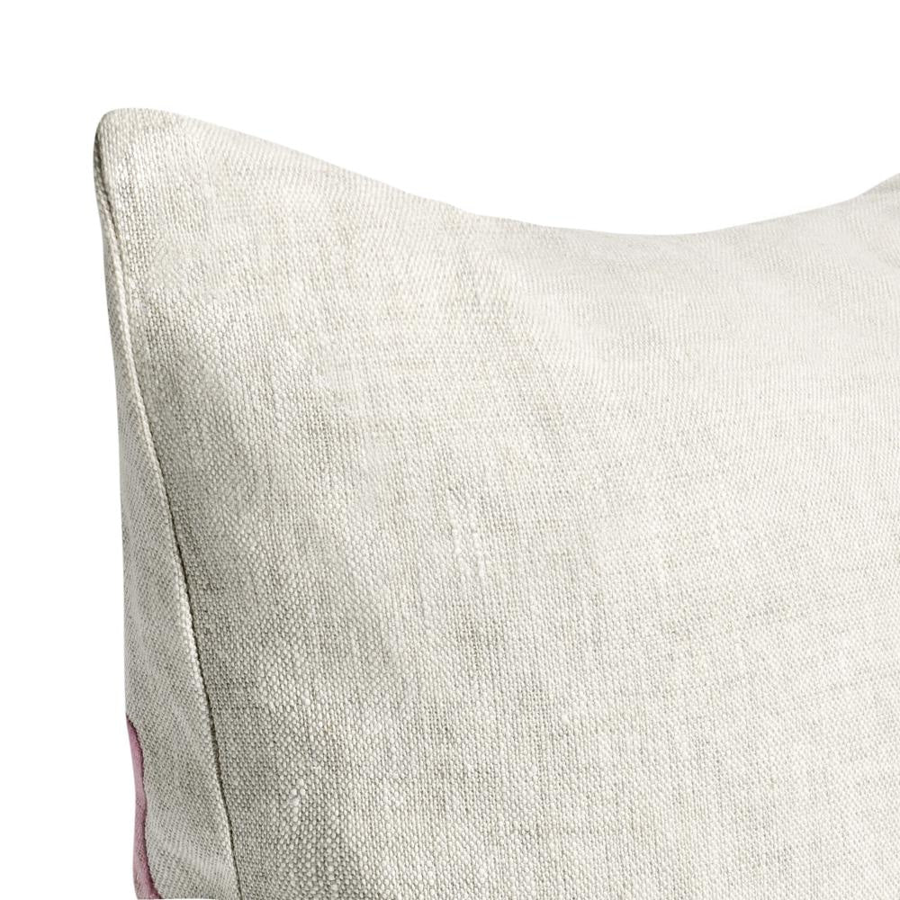 Throw Pillow Watercolor Abstract Design 20 Inch Multicolor Linen BM331567