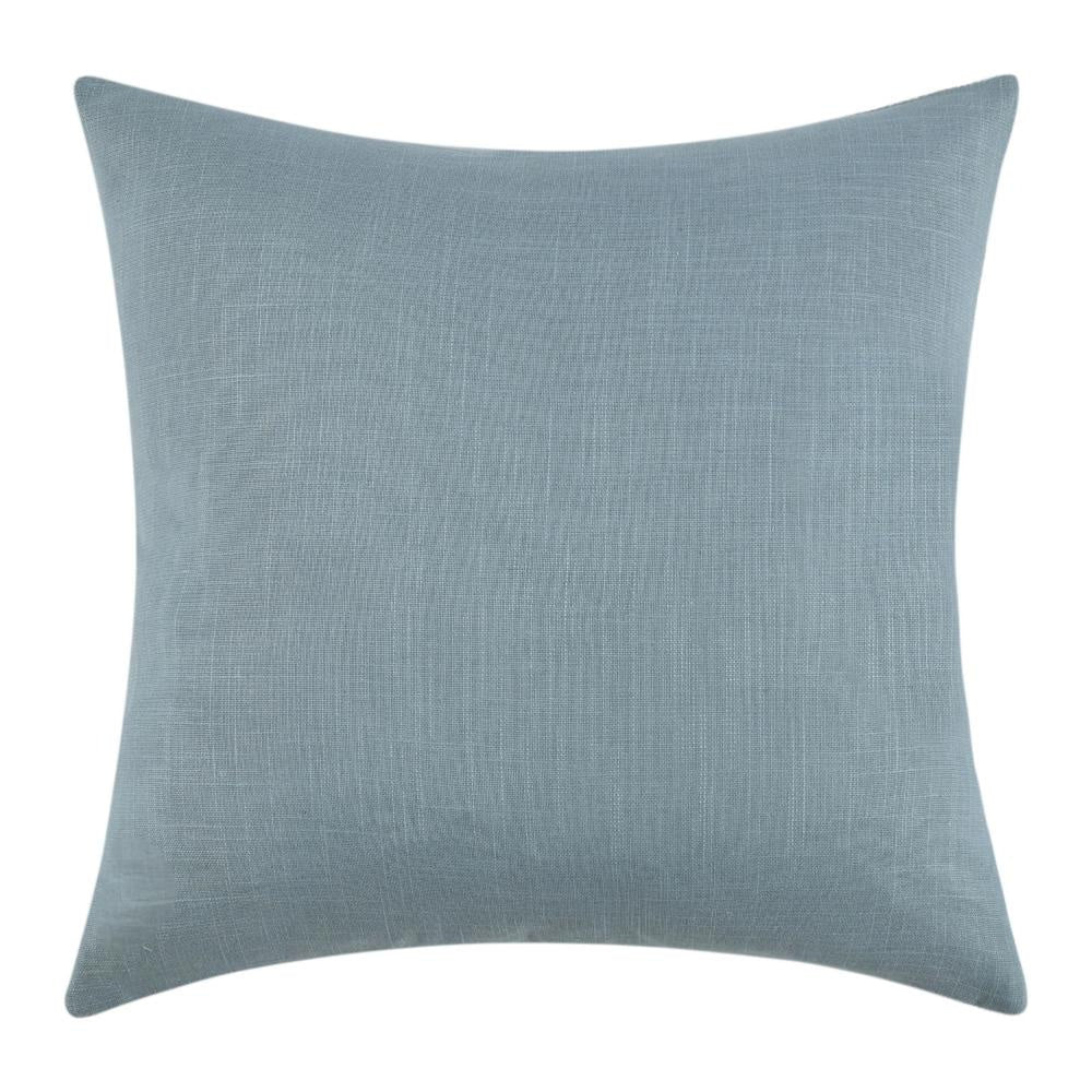 Throw Pillow Coastal Modern Striped Pattern 22 Inch Blue Flax Linen BM331582