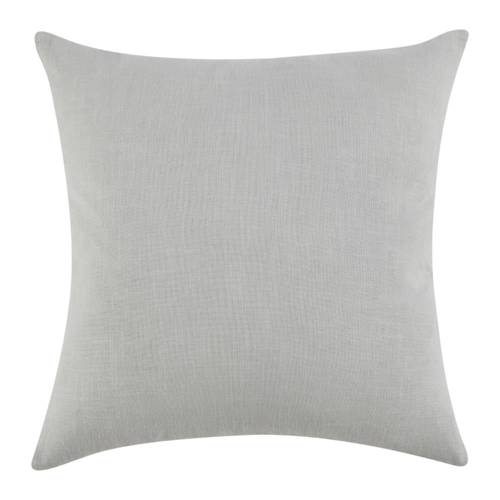 Throw Pillow Woven Tape Pattern 24 Inch Green Cotton Linen Blend BM331595