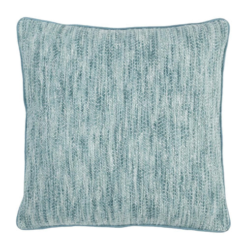 Avu Accent Pillow, 22 x 22 Inch, Duck Down, Blue, White Woven Texture