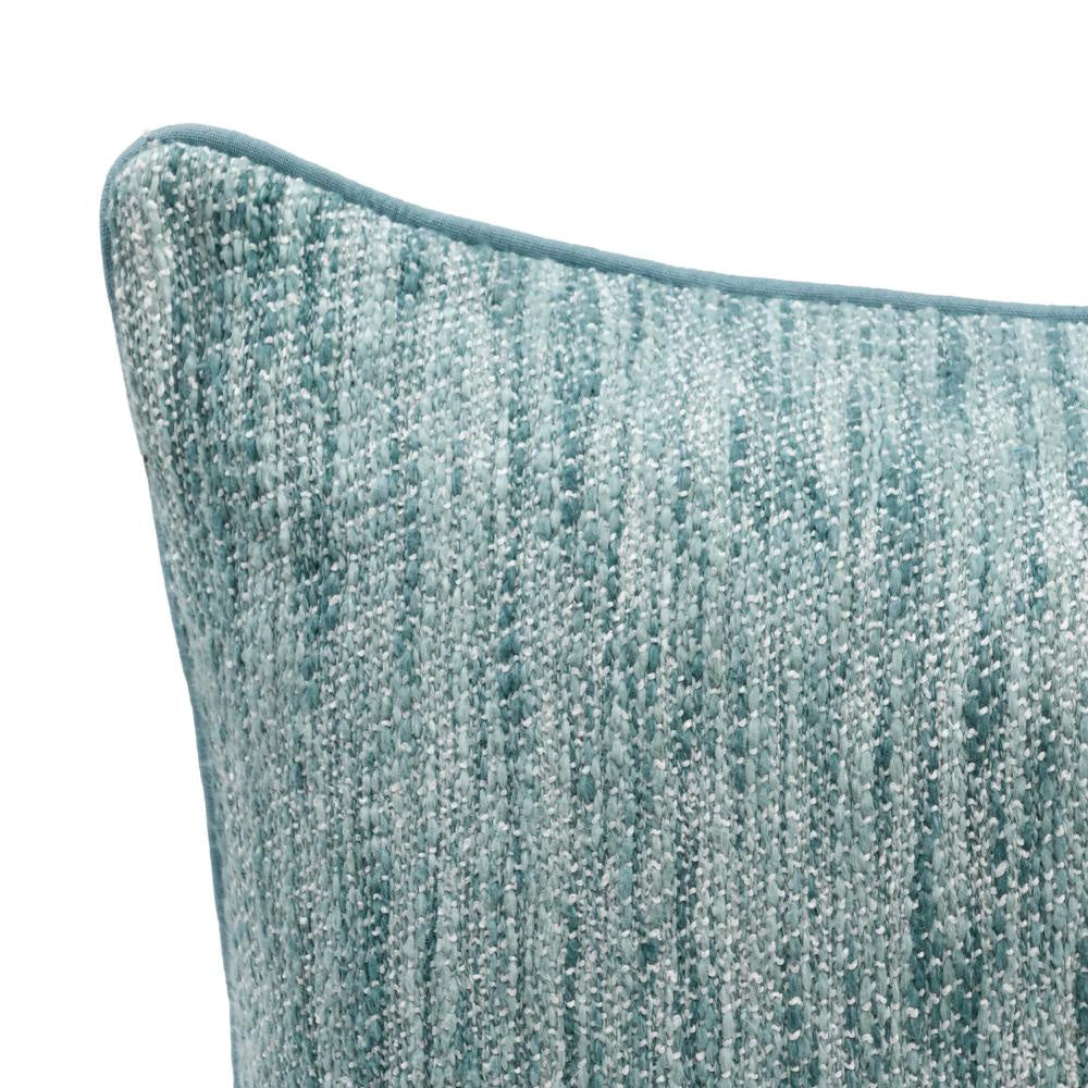 Avu Accent Pillow 22 x 22 Inch Duck Down Blue White Woven Texture BM331673