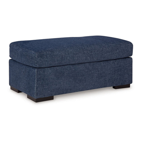 Ashley Marcy Ottoman, Low Profile Legs, Navy Blue Next Gen Nuvella 44 Inch