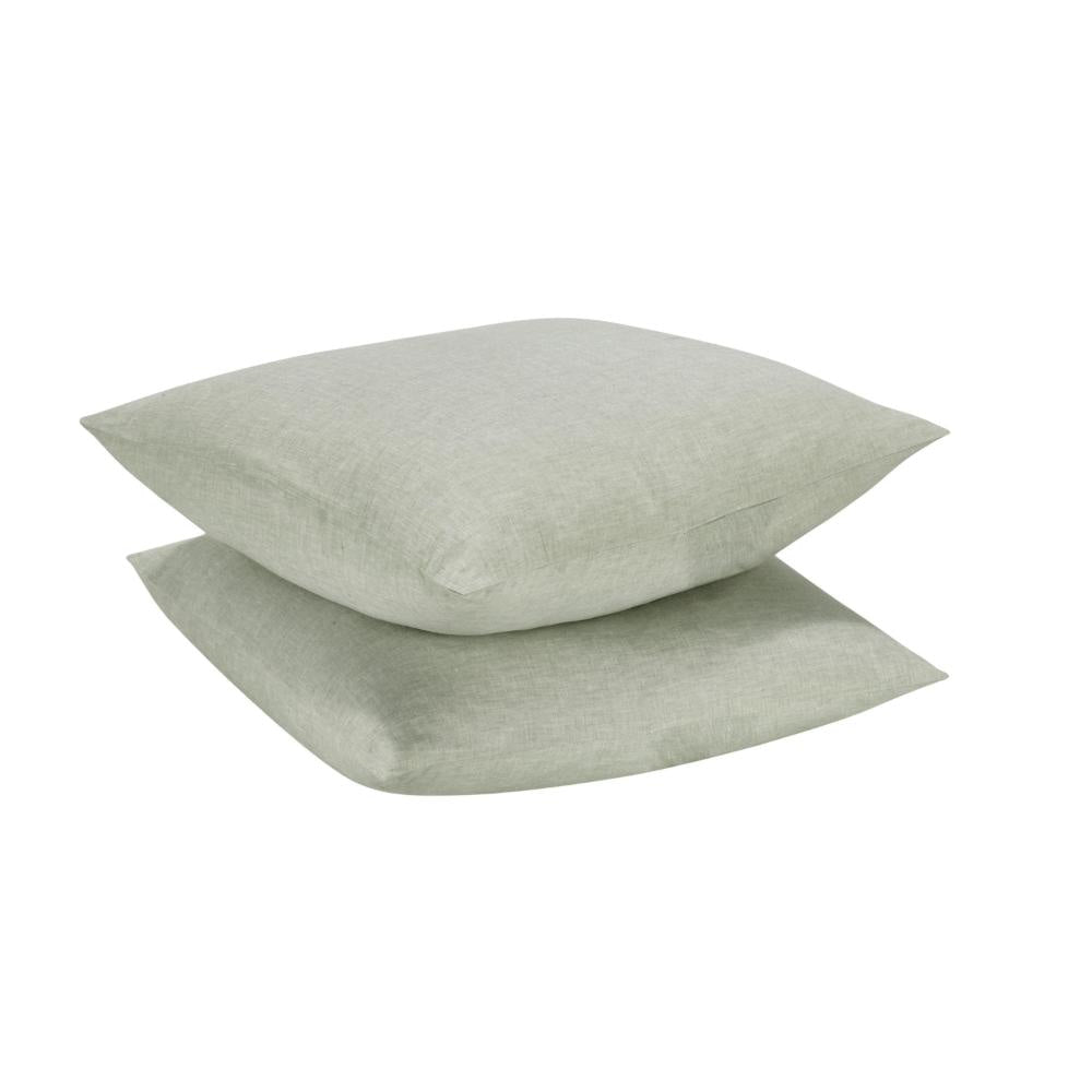 Savi Square Euro Pillow Sham Sage Linen Cotton Cashmere 26 Inch BM331976