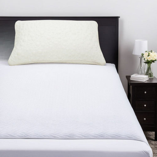 Tic Standard Pillow, Supportive Shredded Memory Foam, Polyester Cover