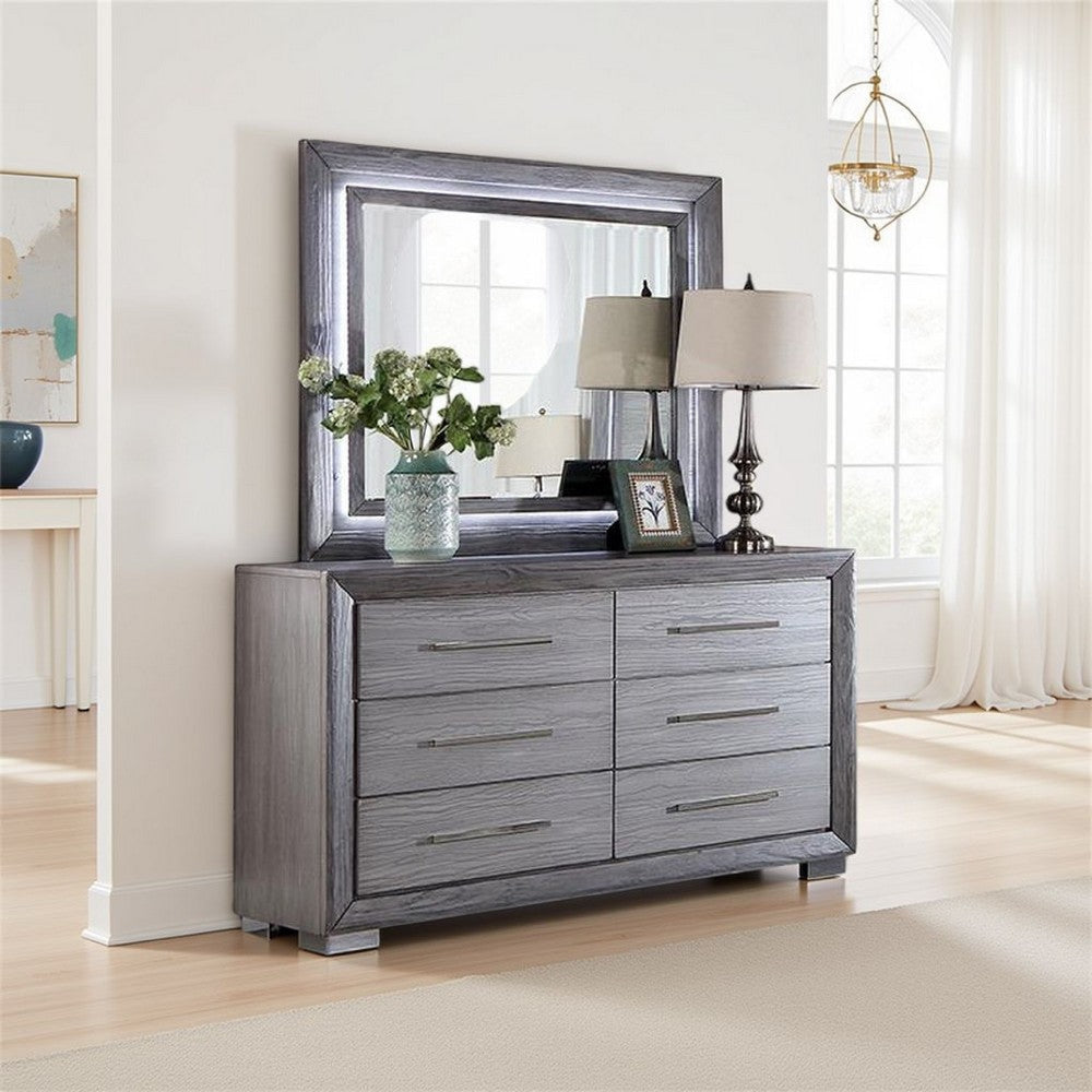 grey dresser with led lights LED Illuminated Charcoal Grey Dresser With Drawers