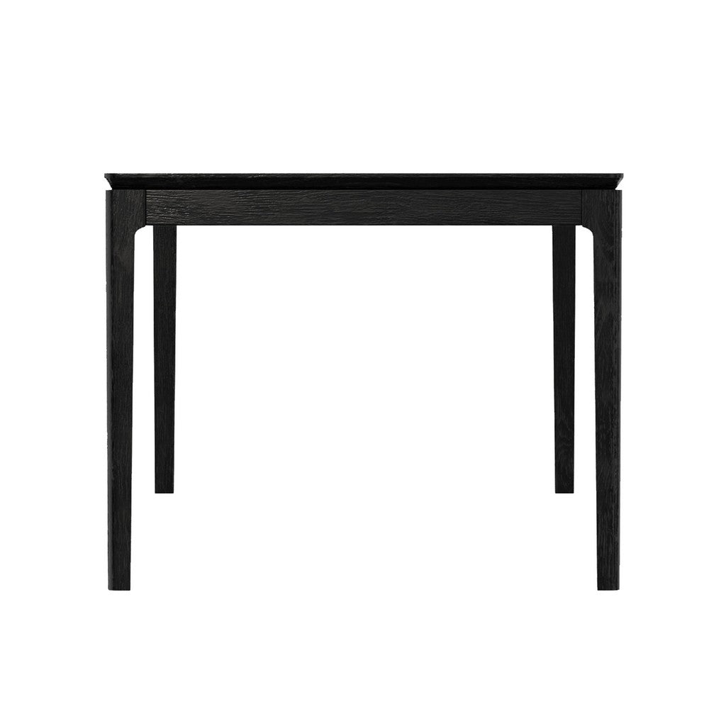 Vecy Dining Table | 72" Rectangular Top | Vintage Black Solid Wood