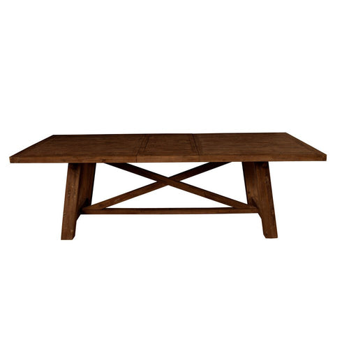 Bela Dining Table | 83-103" Removable Leaf | Brown Acacia Wood