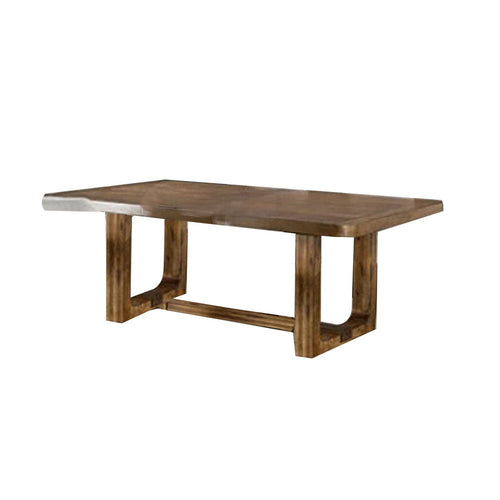 Ramie Dining Table | Chestnut Brown Wood | 84-102" Expandable Leaf