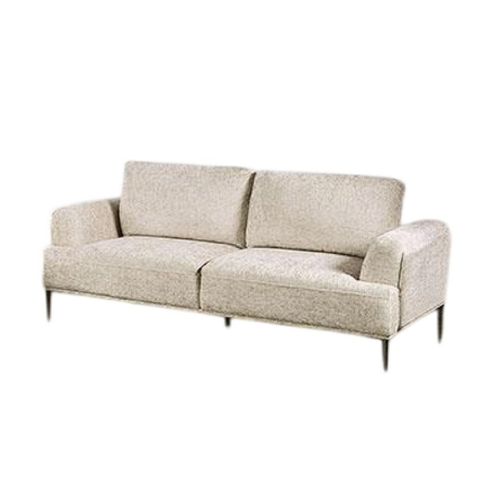 Batty Sofa and Loveseat Set | Light Brown Chenille | Adjustable Back BM333692