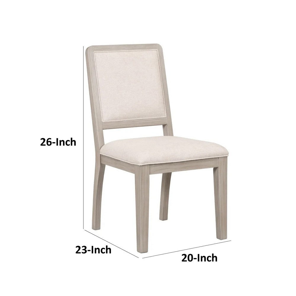 Giva Dining Side Chair Set of 2 | Rattan Design | Natural Brown Wood BM333747