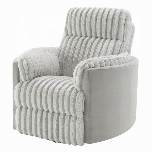 Watsy Manual Glider Recliner Swivel Chair | Modern Gray Corduroy