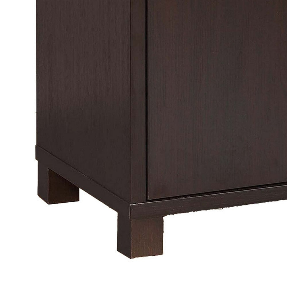 Wine Storage Cabinet 12 Bottle Wine Rack 6 Glass Hangers Cocoa Brown BM334363