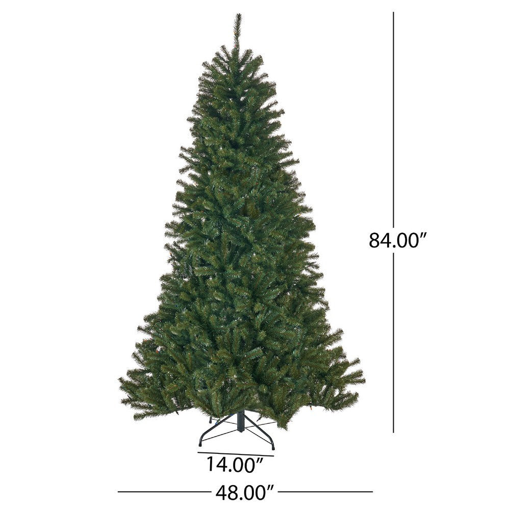 Doru Faux Christmas Tree | 7ft Tall | 500 Multicolor LED Lights BM335744