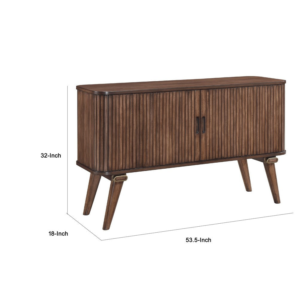 Manny Sideboard Buffet Console | 2 Drawers | Shelves and Doors | Brown BM336052