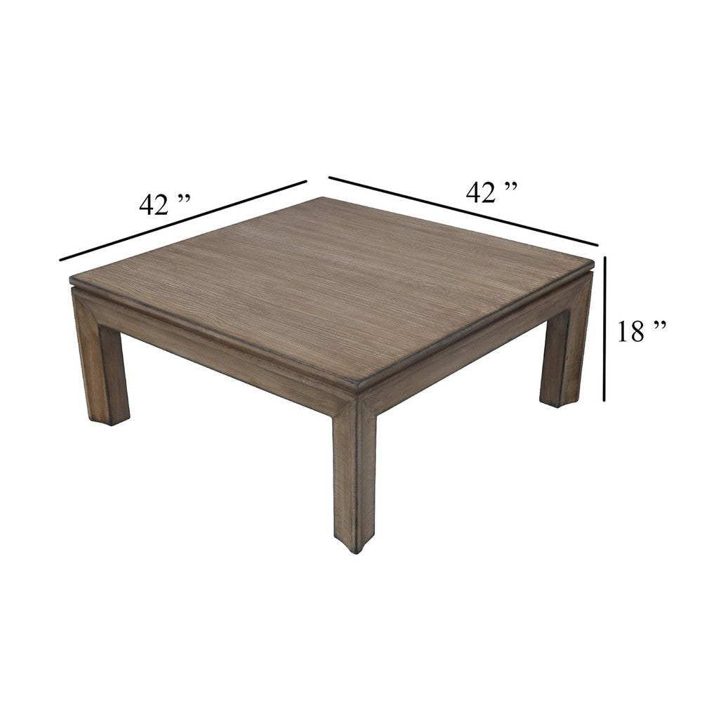 Moa Coffee Table | 42’’ Square Top | Antique Natural Brown BM338219