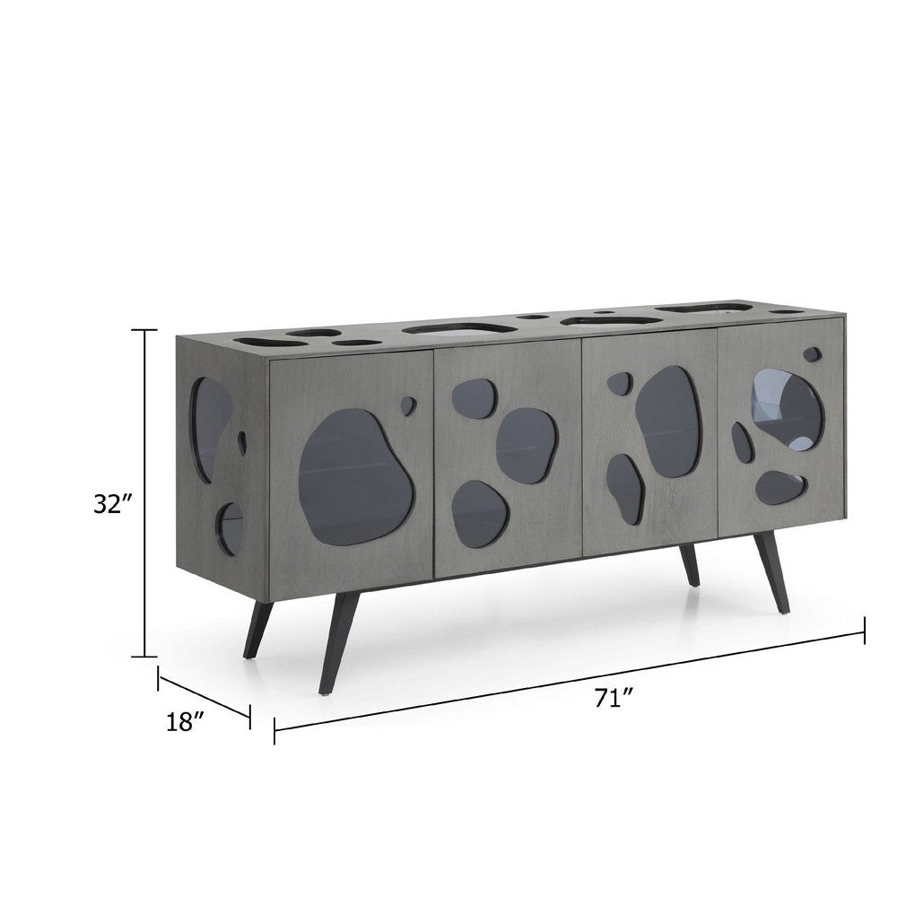 Cid Fono Buffet | 71’’ | Contemporary Gray Retro Art Design BM338329