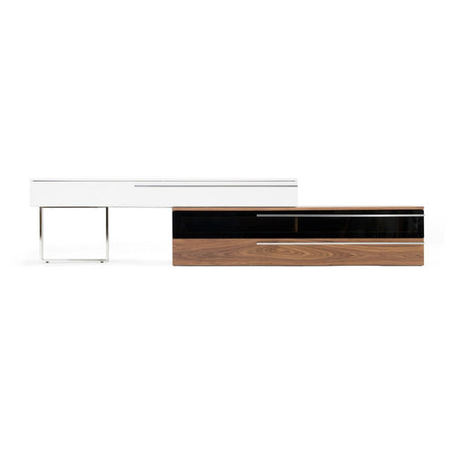 Cid Karl TV Stand Entertainment Console | Walnut Brown Veneer | 130"