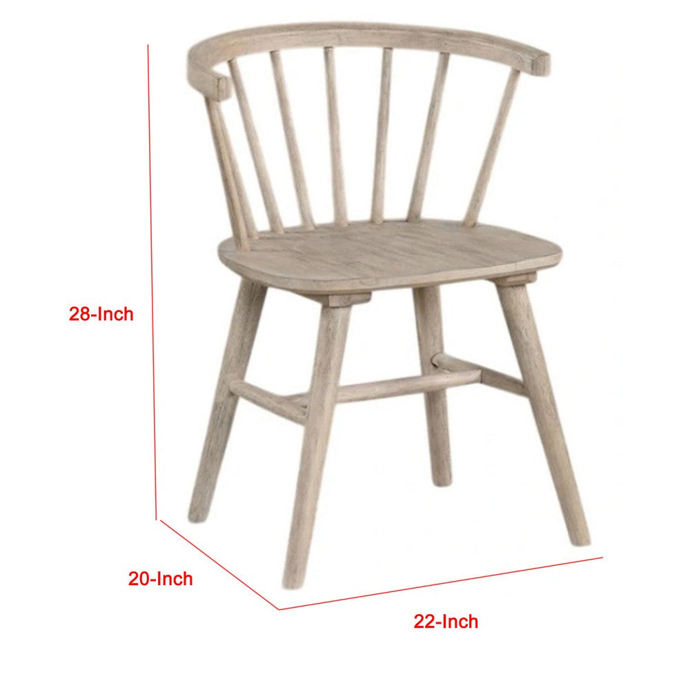 Yely Dining Chair Set of 2 | Spindle Back & Shaker Legs | Black Wood