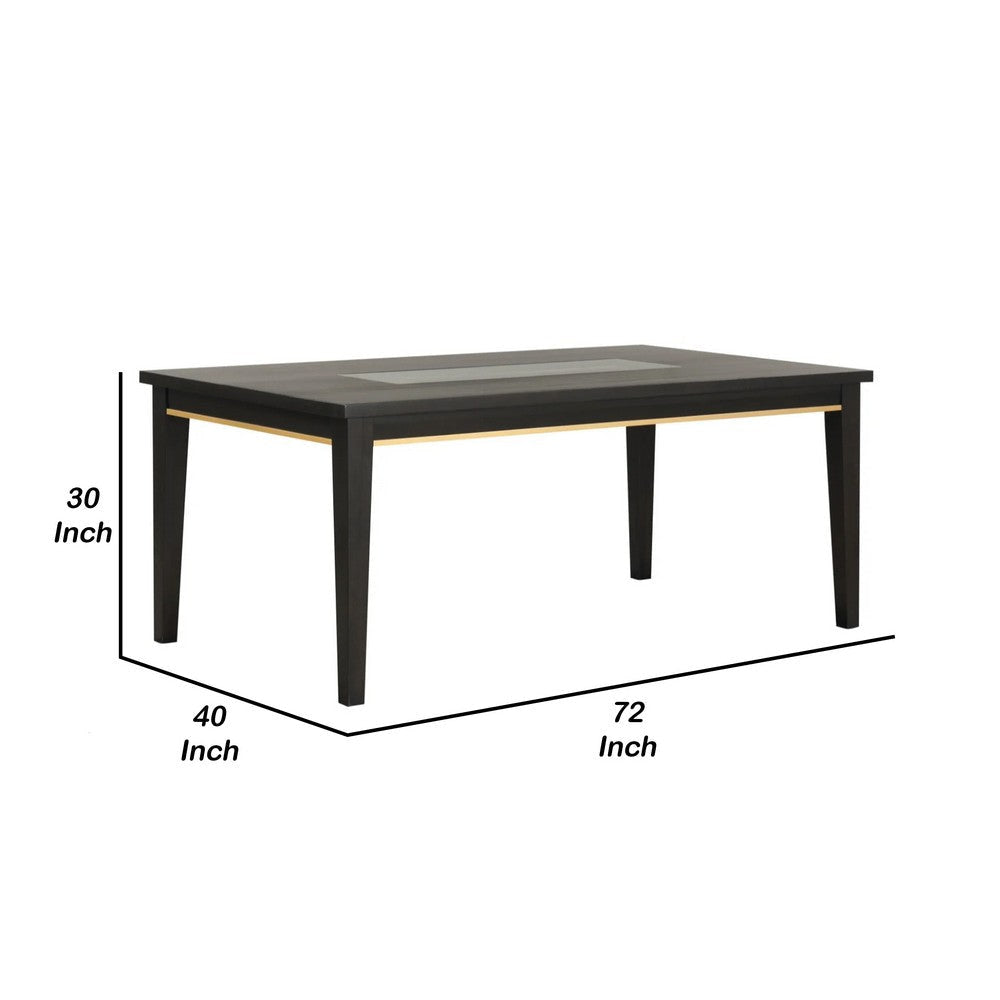 Yada Dining Table | Espresso Brown Rectangular 72’’ Top BM339362