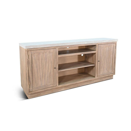 Seni 78" TV Media Entertainment Console | 2 Doors | Brown