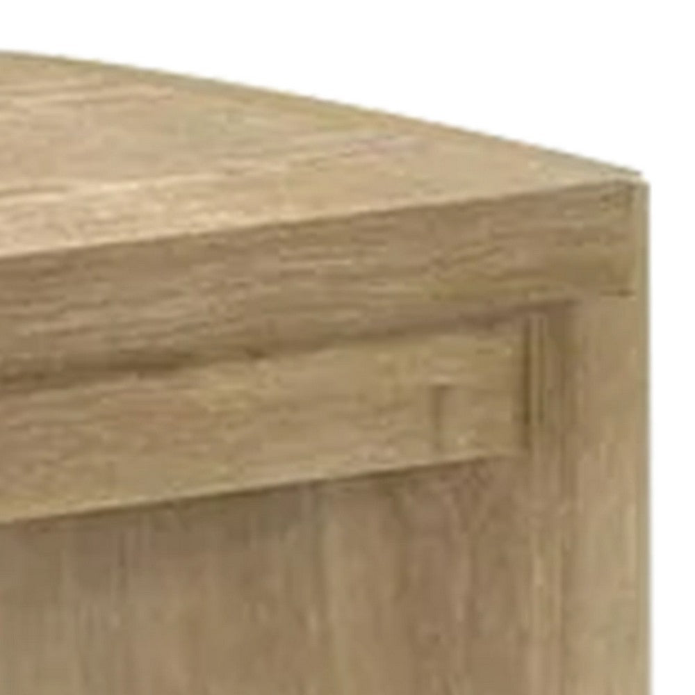 Edey Dining Bench | Rounded Corners | 51" Oak Brown Solid Rubberwood