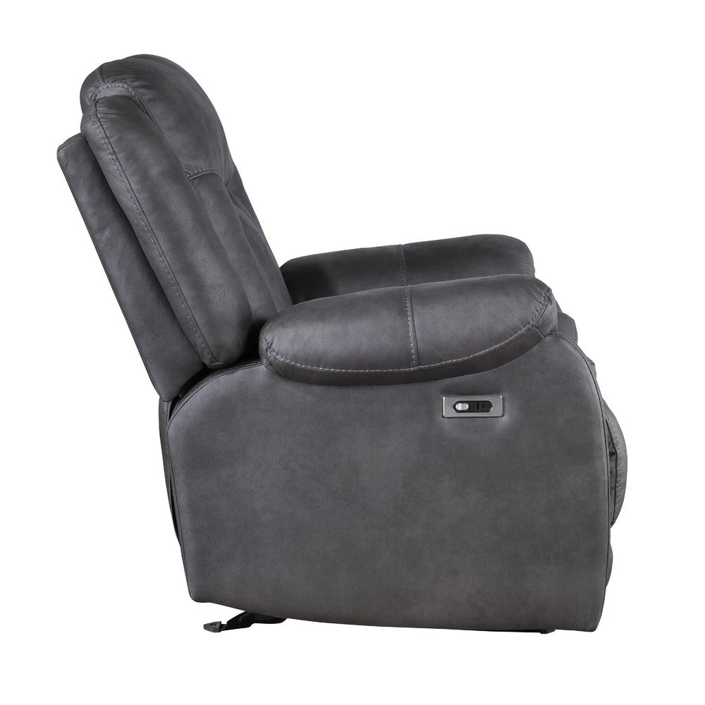 Olaf 3pc 6 Seater Power Recliner Set | USB | Adjustable Headrest | Gray