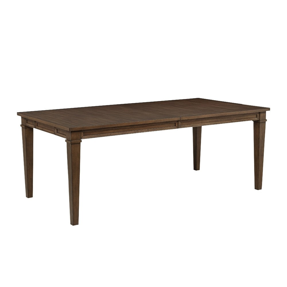 Henry Dining Table | 78-96" Extendable Leaf | Vintage Mocha Brown