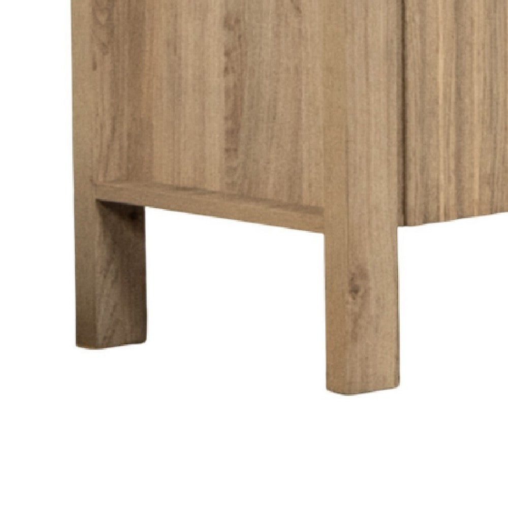 Hay TV Media Console | 47" | 2 Doors w Adjustable Shelves | Beige