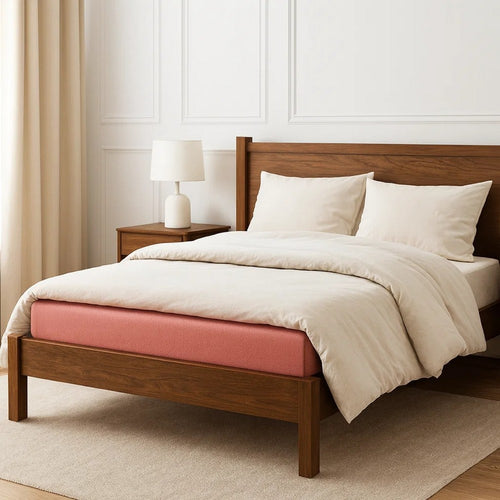 Fia Full Mattress w 1 Pillow | Tea Charcoal Gel Memory Foam | 7" Pink