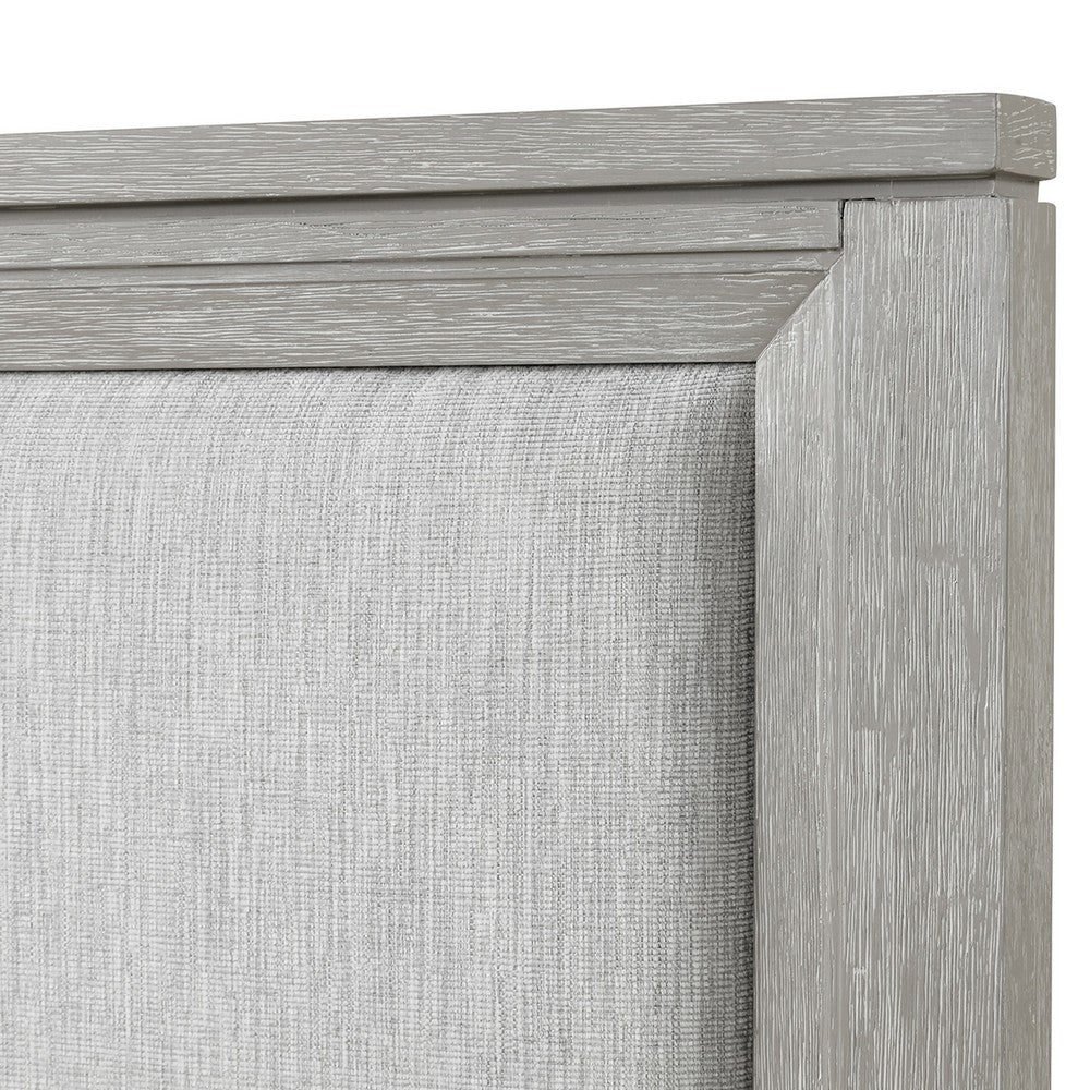 Ion King Bed | Storage Footboard | Picture Frame Moldings | Gray Wood