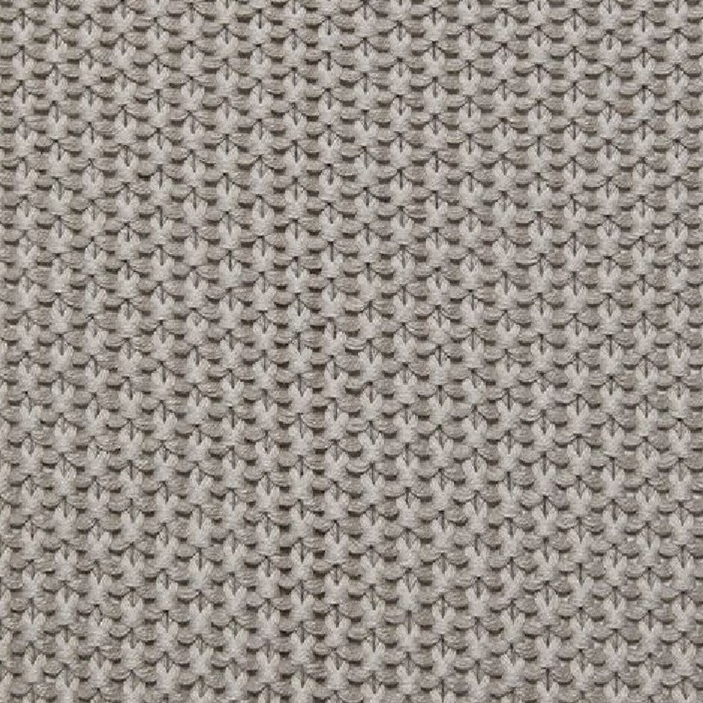 70 x 54 Leri Throw Blanket | Set of 3 | Machine Knitted Gray Cotton