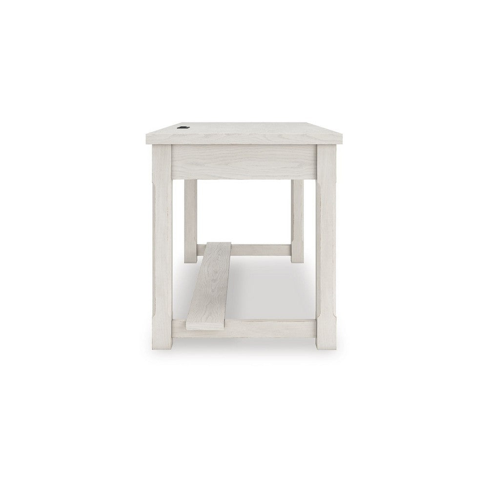 Lea Home Office Desk | 60" Top with 2 Drawers | Antique White