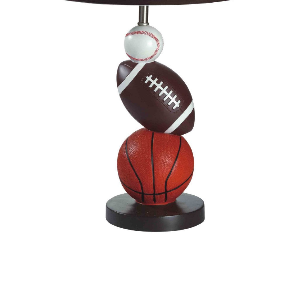 Sports Table Lamp | Basketball, Football, Soccer, 25" for Athlete Kids
