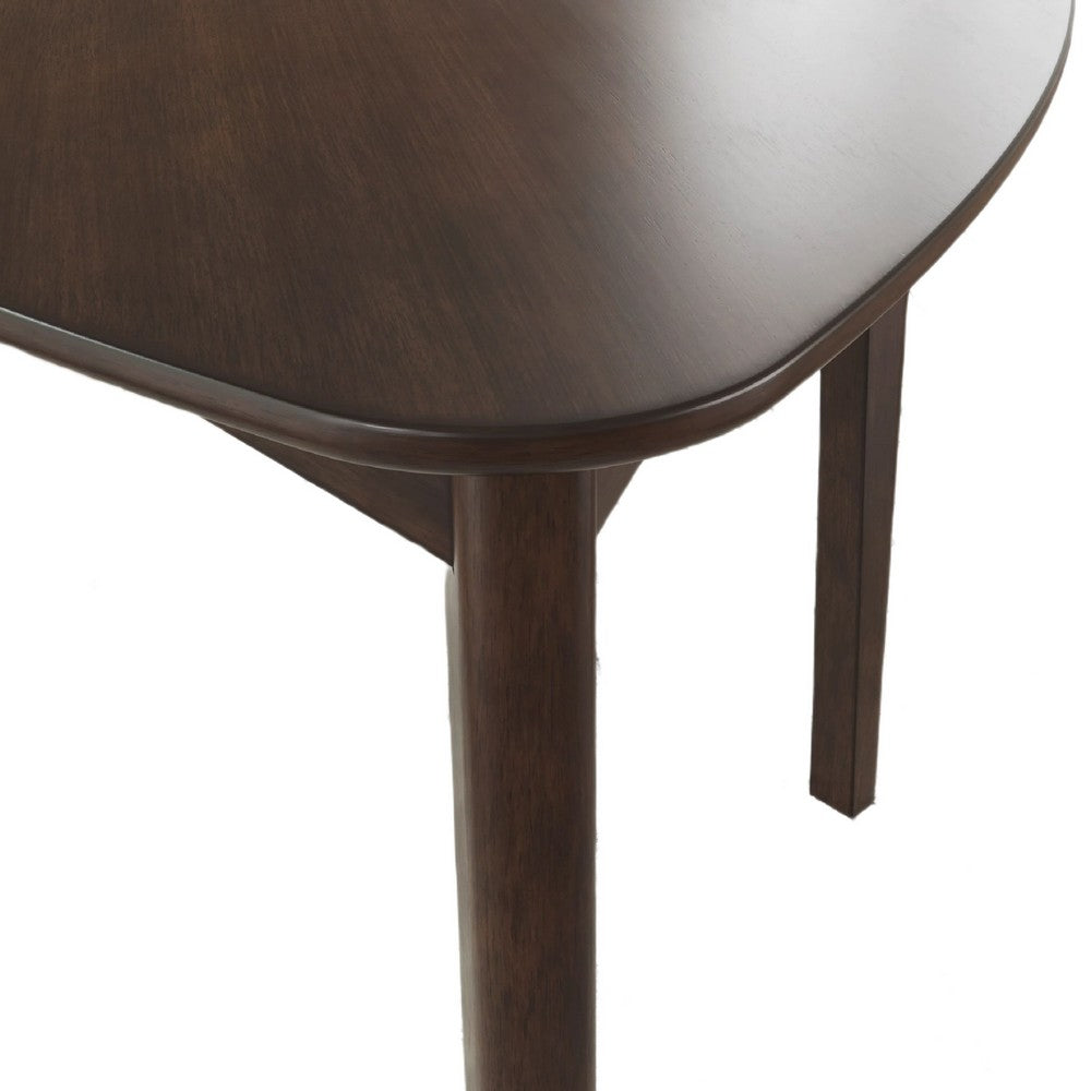 Maly Breakfast Dining Table | 35" Beveled Triangular Top | Merlot Red