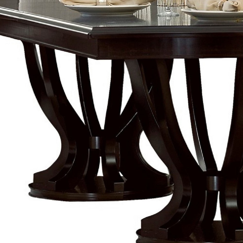 Vinci Dining Table | 84-107" Extendable Top | Vintage Espresso Brown